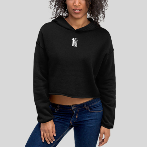 1 Hundy Crop Hoodie