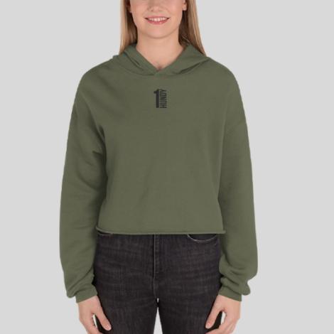 1 Hundy Crop Hoodie