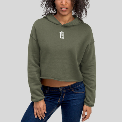 1 Hundy Crop Hoodie